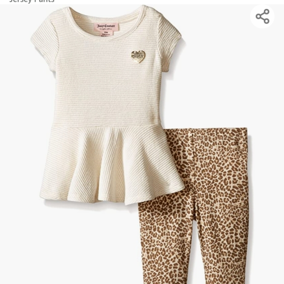 JC peplum mesh top leopard leggings outfit 3T - Picture 11 of 11